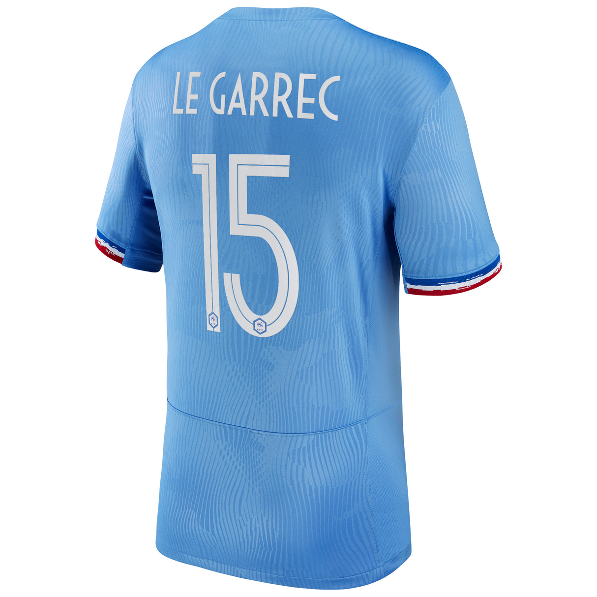 France Women Nike Home Stadium Shirt 2023-24 - Mens with Le Garrec 15 printing - Kit Captain