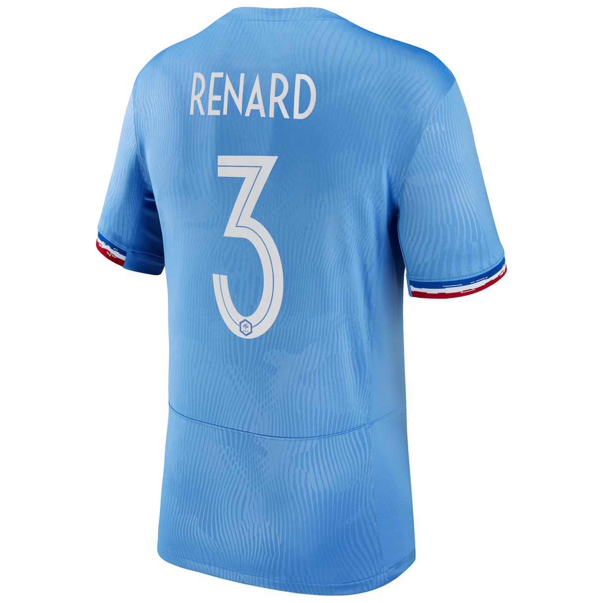 France Women Nike Home Stadium Shirt 2023-24 - Mens with Renard 3 printing - Kit Captain