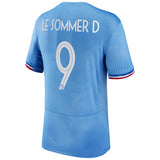 France Women Nike Home Stadium Shirt 2023-24 - Mens with Le Sommer D 9 printing - Kit Captain