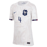 France Women Nike Away Stadium Shirt 2023-24 - Kids with Fazer 4 printing - Kit Captain