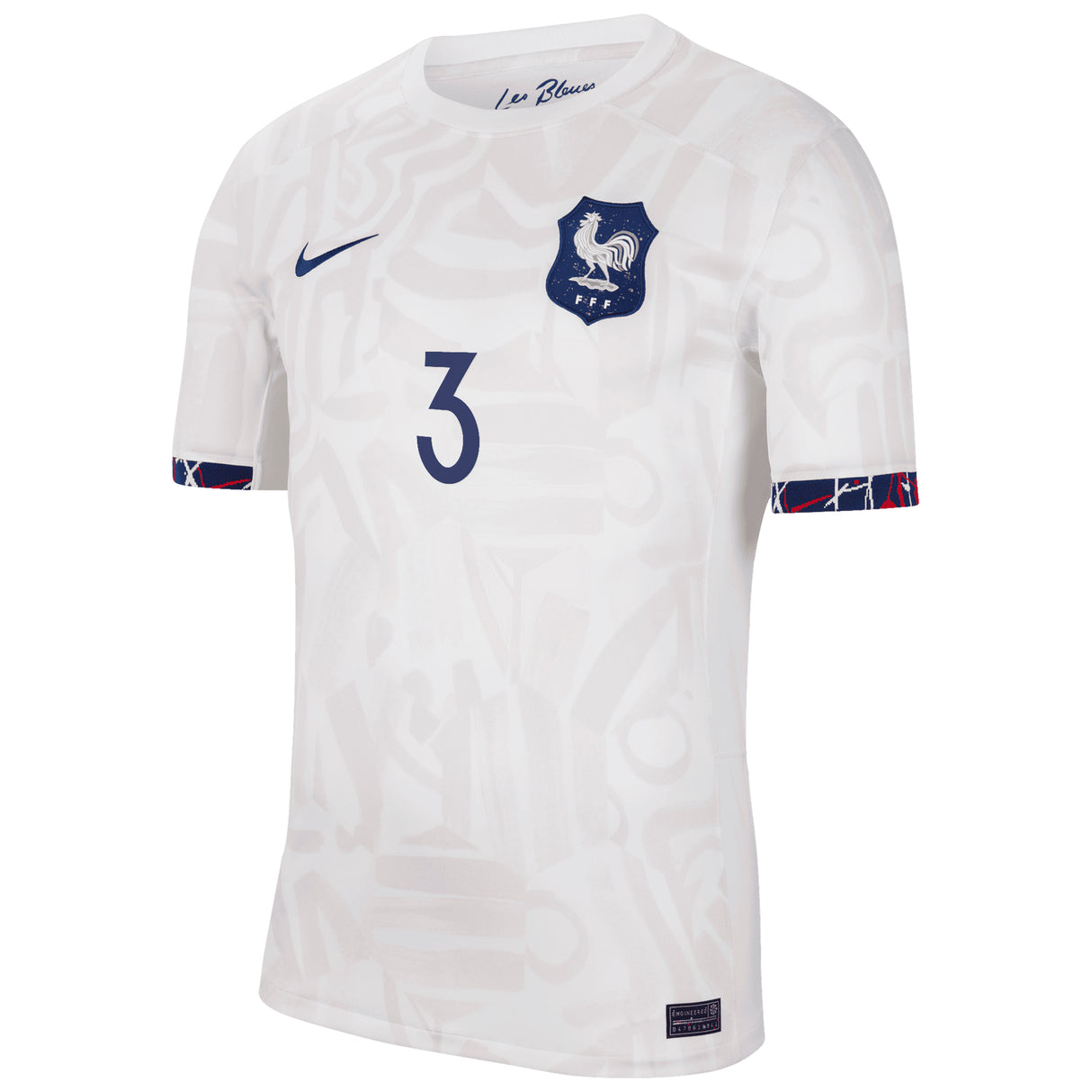 France Women Nike Away Stadium Shirt 2023-24 - Mens with Renard 3 printing - Kit Captain