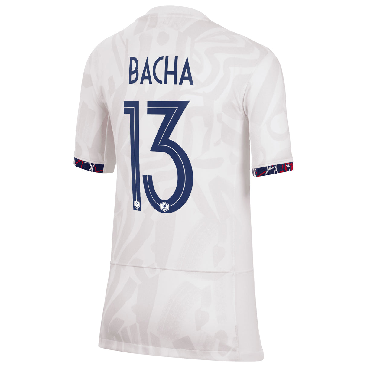 France Women Nike Away Stadium Shirt 2023-24 - Kids with Bacha 13 printing - Kit Captain