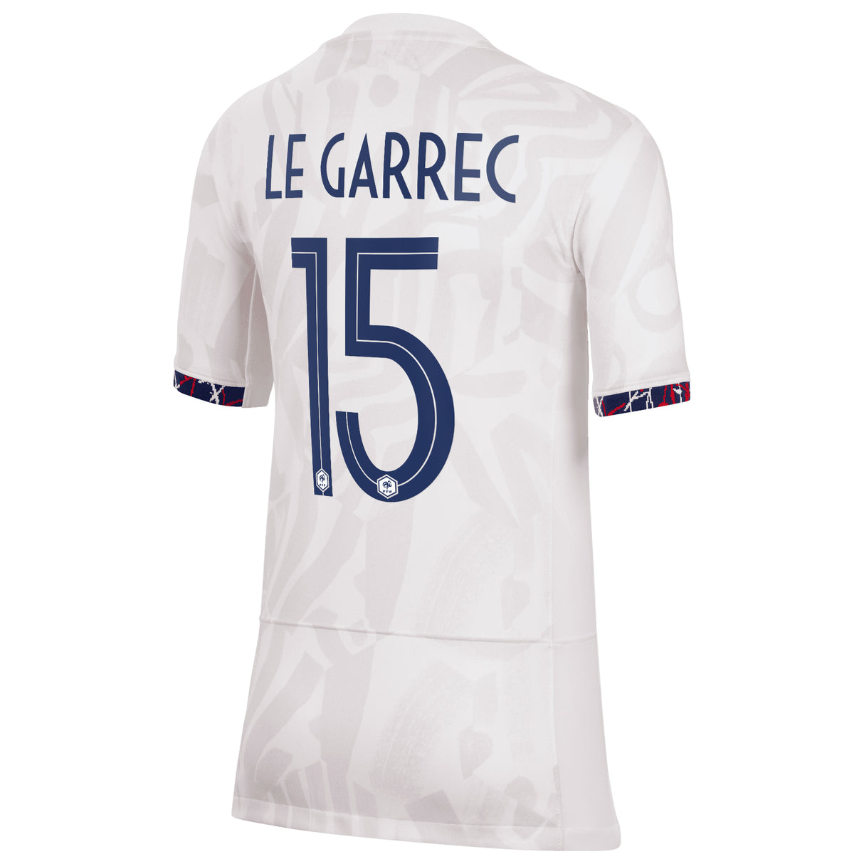 France Women Nike Away Stadium Shirt 2023-24 - Kids with Le Garrec 15 printing - Kit Captain