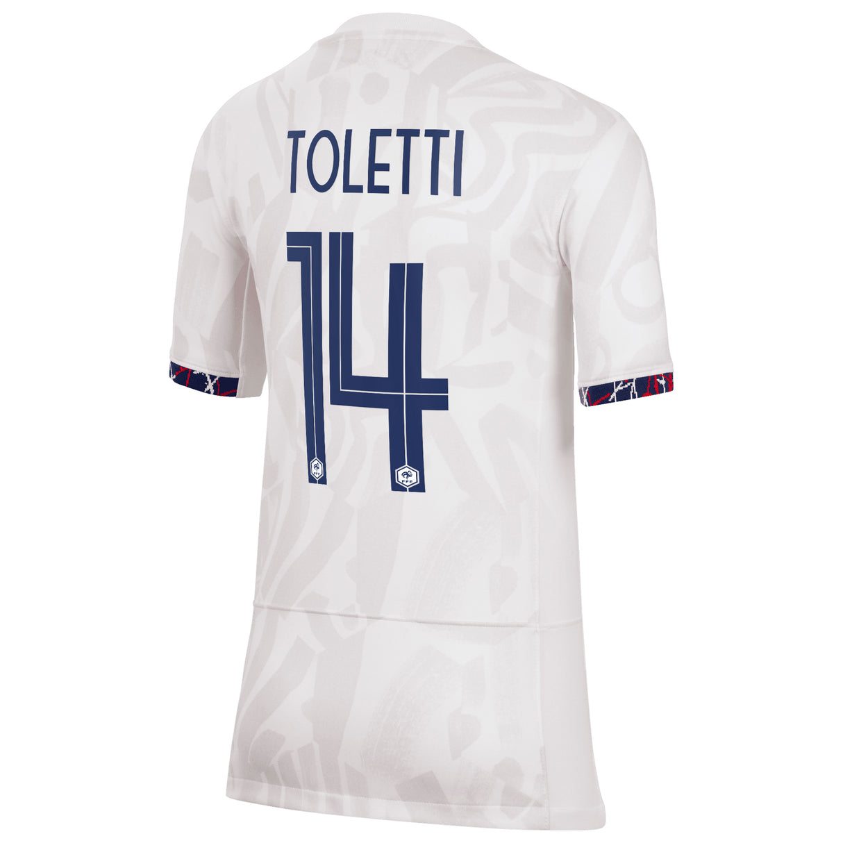 France Women Nike Away Stadium Shirt 2023-24 - Kids with Toletti 14 printing - Kit Captain