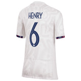 France Women Nike Away Stadium Shirt 2023-24 - Kids with Henry 6 printing - Kit Captain