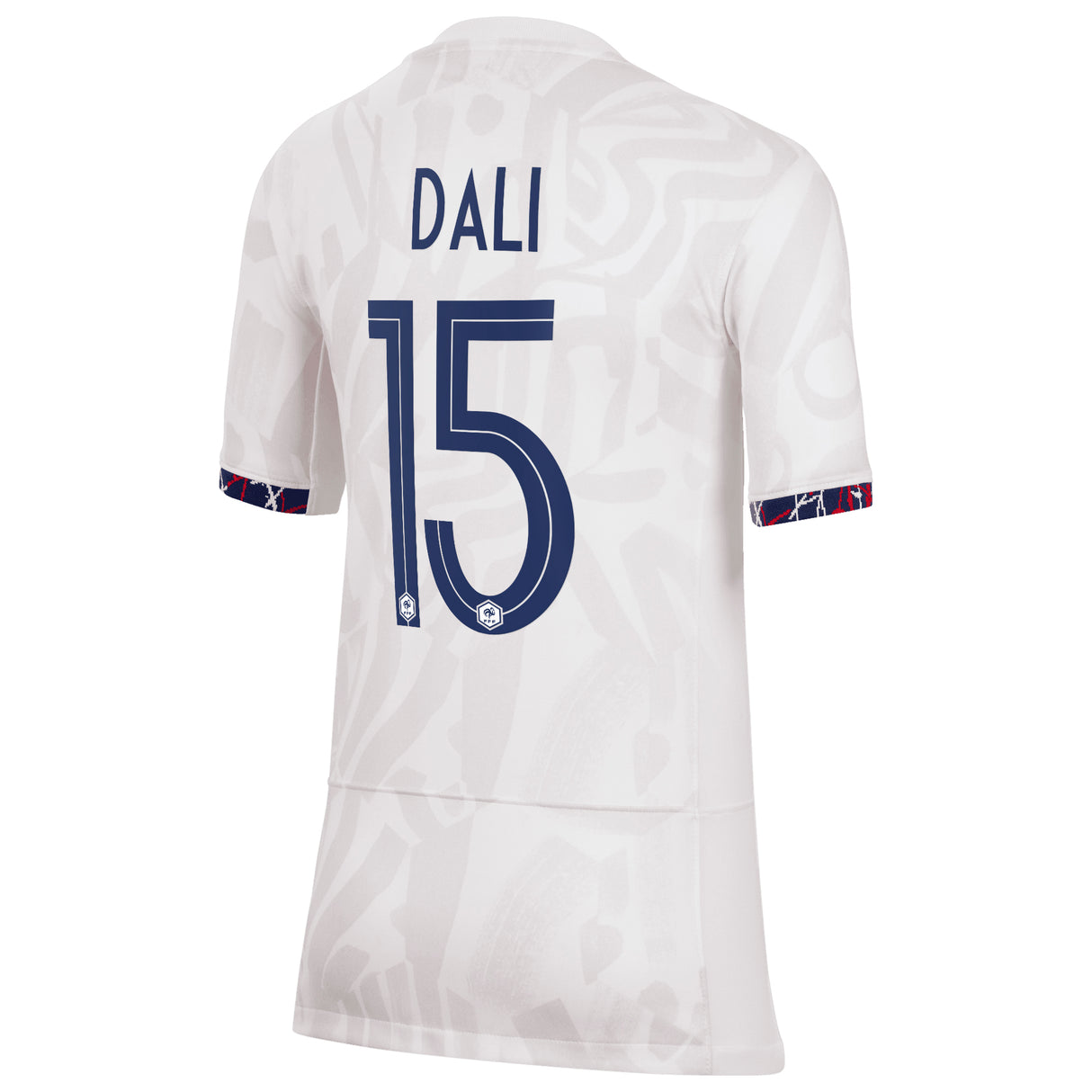 France Women's Nike Away Stadium Shirt 2023-24 - Kids - Kenza Dali 15 - Kit Captain