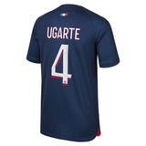 Paris Saint-Germain Nike Home Stadium Shirt 2023-24 with Ugarte 4 printing - Kit Captain