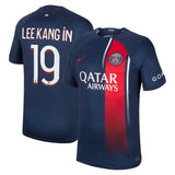 Paris Saint-Germain Nike Home Stadium Shirt 2023-24 with Lee Kang In 19 printing - Kit Captain