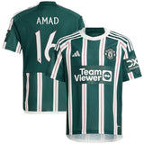 Manchester United Cup Away Shirt 2023-24 - Kids with Amad 16 printing - Kit Captain