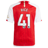 Arsenal adidas Home Shirt 2023-24 - Kids with Rice 41 printing - Kit Captain