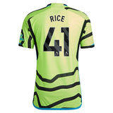 Arsenal adidas Away Authentic Shirt 2023-24 with Rice 41 printing - Kit Captain