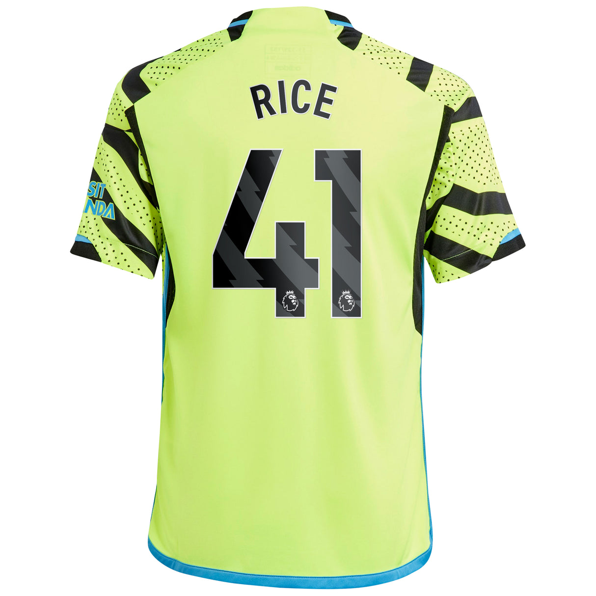 Arsenal adidas Away Shirt 2023-24 - Kids with Rice 41 printing - Kit Captain