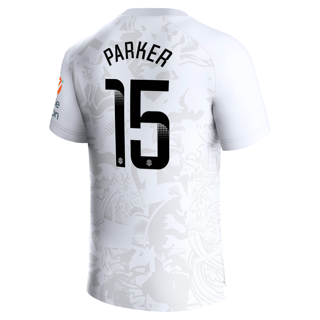 Aston Villa Castore WSL Away Shirt 2023-24 with Parker 15 printing - Kit Captain