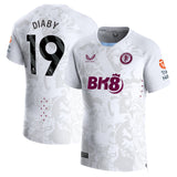 Aston Villa Castore Away Pro Shirt 2023-24 with Diaby 19 printing - Kit Captain