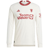 Manchester United EPL adidas Third Authentic Shirt 2023-24 - Long Sleeve -  With Amad Diallo 16 Printing - Kit Captain