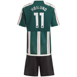 Manchester United EPL Away Mini Kit 2023-24 with Højlund 11 printing - Kit Captain