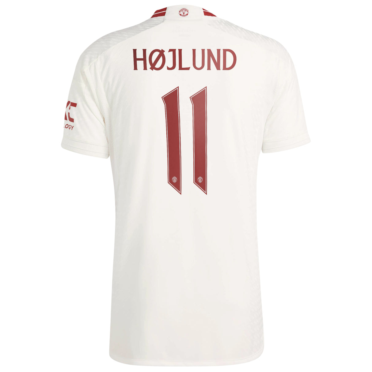 Manchester United Cup Third Authentic Shirt 2023-24 with Højlund 11 printing - Kit Captain