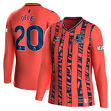 Everton Hummel Away Shirt 2023-24 - Long Sleeve - Kids with Dele 20 printing - Kit Captain