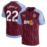 Aston Villa Castore Home Shirt 2023-24 with Zaniolo 22 printing - Kit Captain