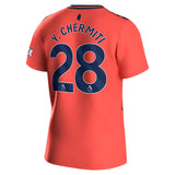 Everton Hummel Away Shirt 2023-24 with Y. Chermiti 28 printing - Kit Captain