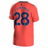 Everton Hummel Away Shirt 2023-24 - Kids with Y. Chermiti 28 printing - Kit Captain