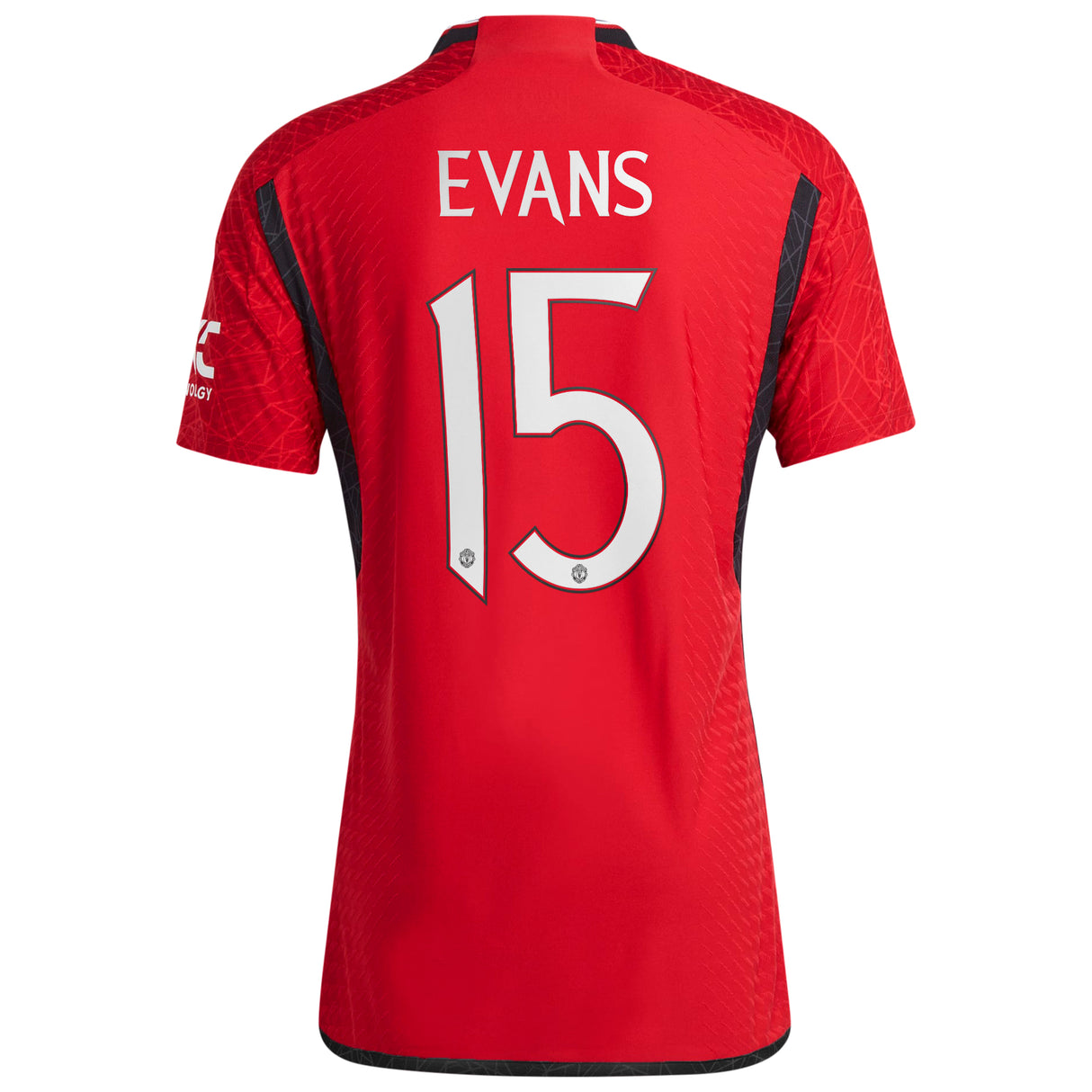 Manchester United Cup adidas Home Authentic Shirt 2023-24 - With Evans 15 Printing - Kit Captain