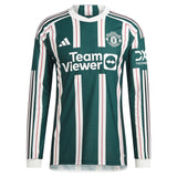 Manchester United WSL adidas Away Authentic Shirt 2023-24 - Long Sleeve - With Evans 15 Printing