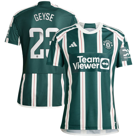 Manchester United WSL adidas Away Shirt 2023-24 - With Geyse 23 Printing