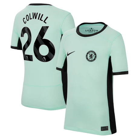 Chelsea Third Stadium Shirt 2023-24 - Kids with Colwill 26 printing - Kit Captain