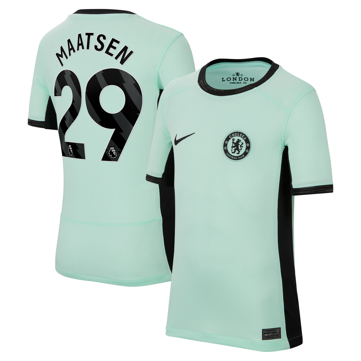 Chelsea Third Stadium Shirt 2023-24 - Kids with Maatsen 29 printing - Kit Captain