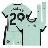 Chelsea Third Stadium Kit 2023-24 - Little Kids with Maatsen 29 printing - Kit Captain