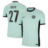 Chelsea Cup Nike Third Vapor Match Shirt 2023-24 with Gusto 27 printing