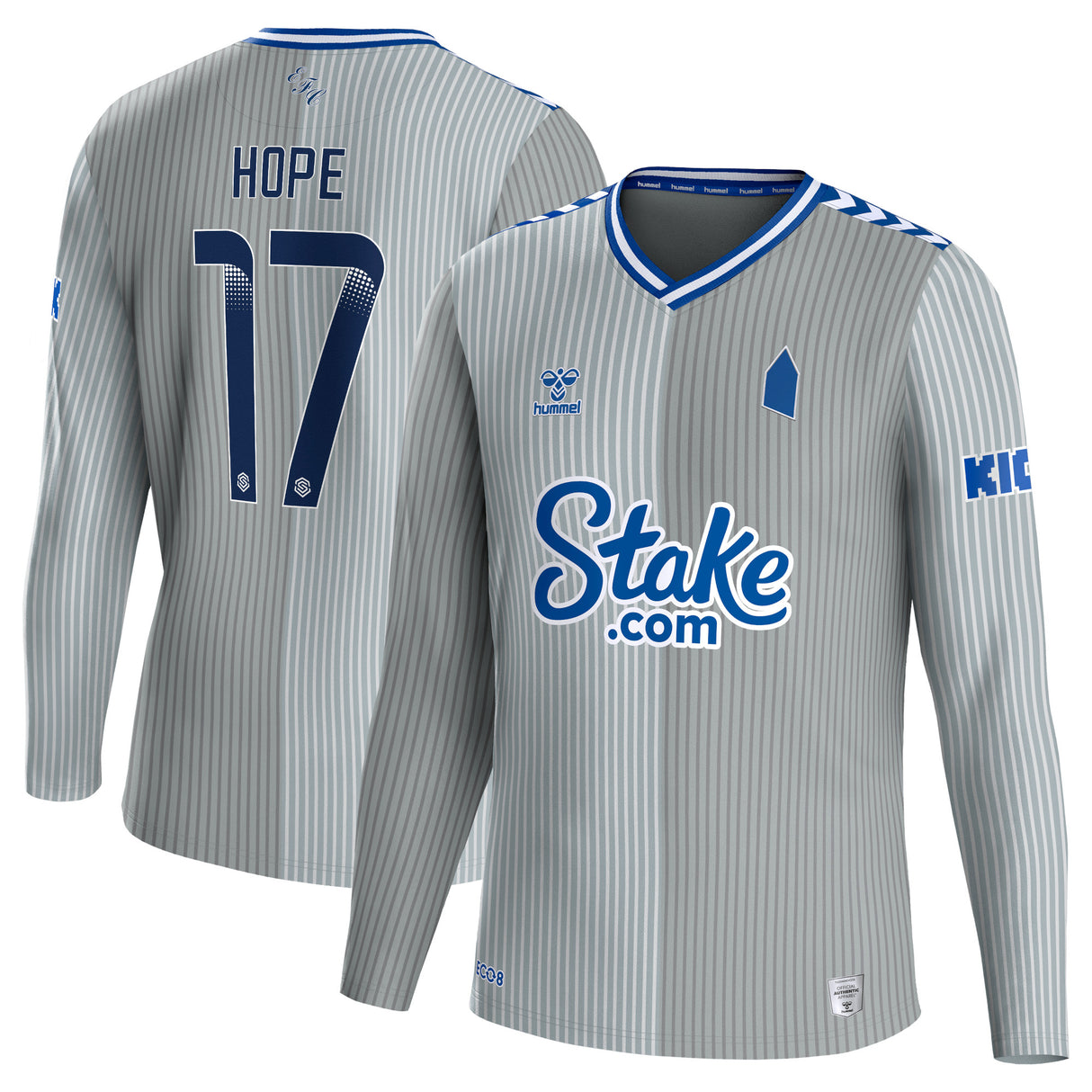 Everton WSL Hummel Third Shirt 2023-24 - Long Sleeve with Hope 17 printing - Kit Captain