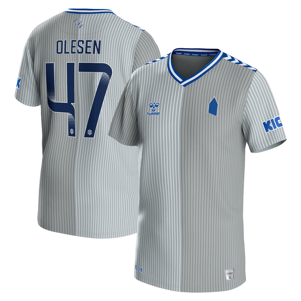 Everton WSL Hummel Third Shirt 2023-24 - Kids with Olesen 47 printing - Kit Captain