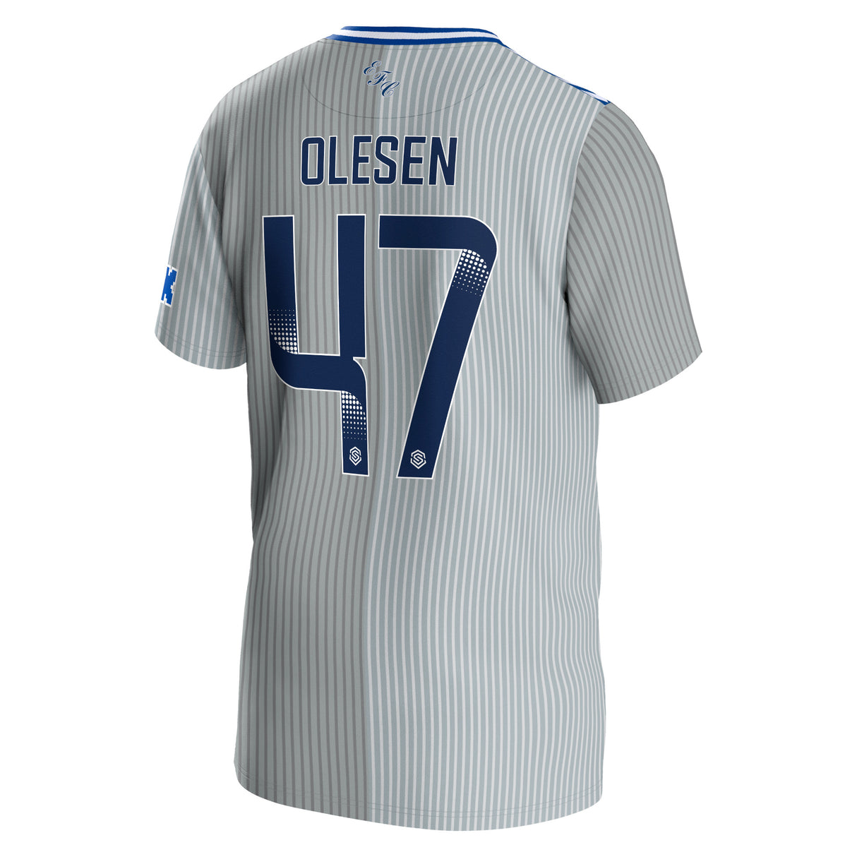 Everton WSL Hummel Third Shirt 2023-24 - Kids with Olesen 47 printing - Kit Captain