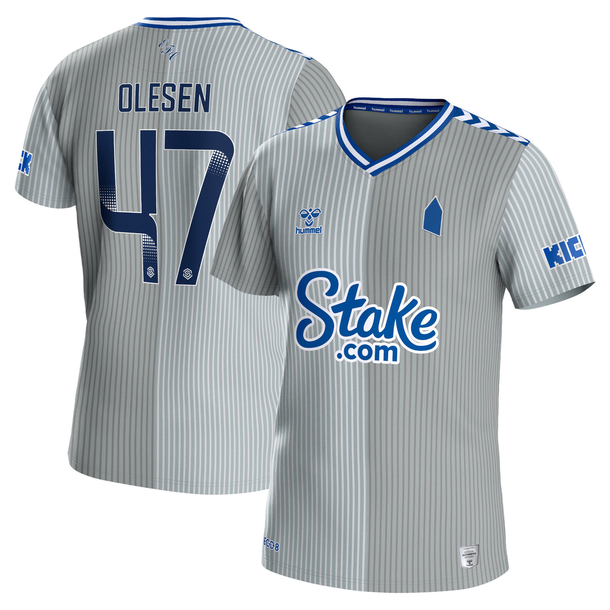 Everton WSL Hummel Third Shirt 2023-24 with Olesen 47 printing - Kit Captain