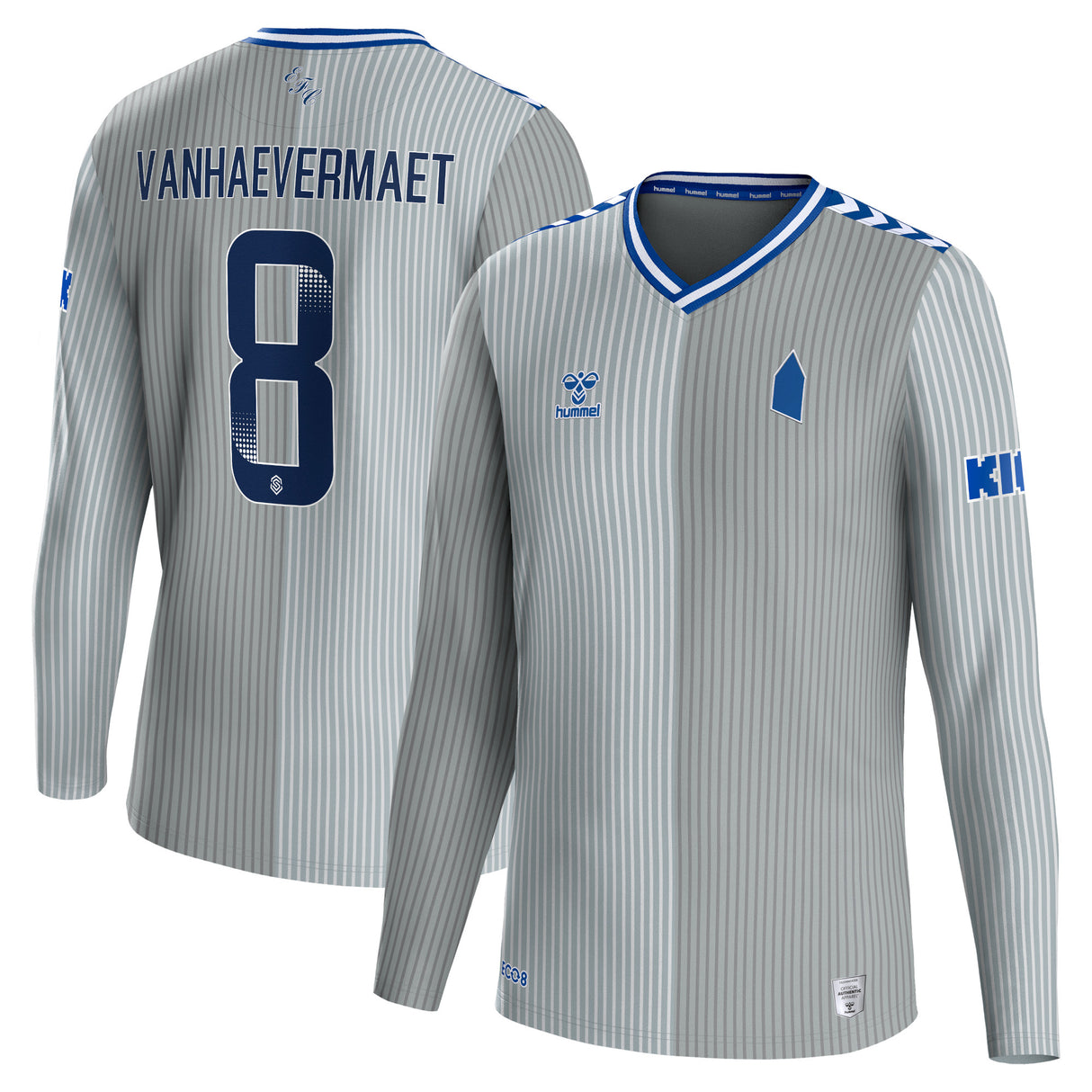 Everton WSL Hummel Third Shirt 2023-24 - Long Sleeve - Kids with Vanhaevermaet 8 printing - Kit Captain