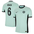 Chelsea Third Vapor Match Shirt 2023-24 with Nüsken 6 printing - Kit Captain