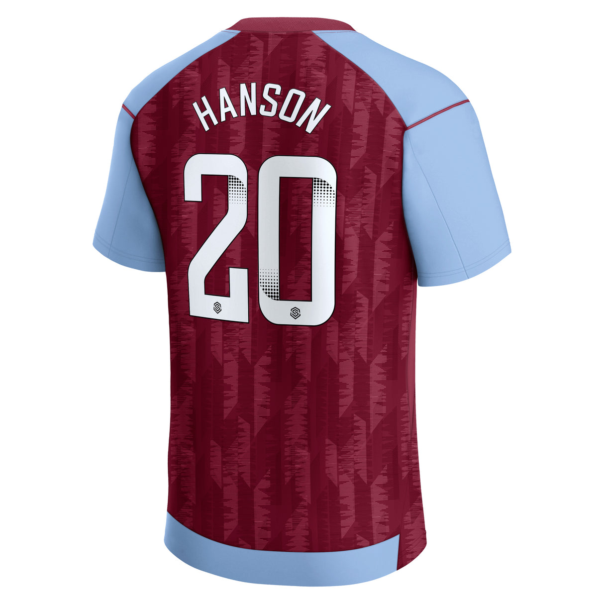 Aston Villa Castore Home Shirt 2023-24 - Kids with Hanson 20 printing - Kit Captain