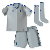 Everton Hummel Third Infant Kit 2023-24 with Beto 14 printing - Kit Captain