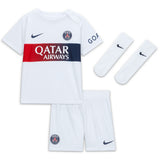 Paris Saint-Germain Nike Away Stadium Kit 2023-24 - Infant with Barcola 29 printing - Kit Captain