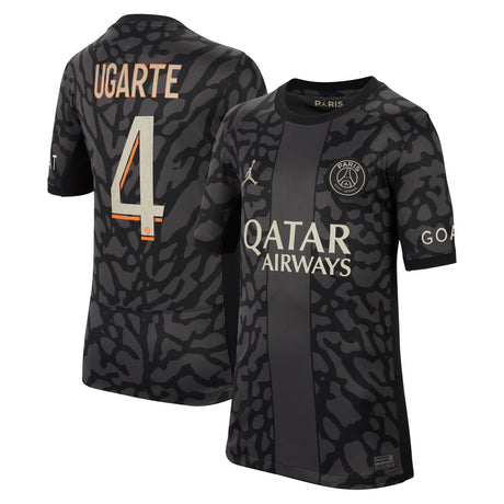 PSG x Jordan Third Stadium Shirt 2023-24 - Kids with Ugarte 4 printing - Kit Captain