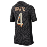 PSG x Jordan Third Stadium Shirt 2023-24 - Kids with Ugarte 4 printing - Kit Captain