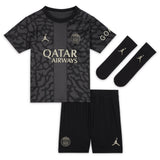 PSG x Jordan Third Stadium Kit 2023-24 - Infant with Cher N. 27 printing - Kit Captain