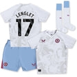 Aston Villa Castore Away Infant Kit 2023-24 - With Lenglet 17 Printing - Kit Captain