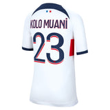 Paris Saint-Germain Nike Away Stadium Shirt 2023-24 - Kids with Kolo Muani 23 printing - Kit Captain