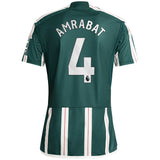 Manchester United EPL Away Shirt 2023-24 with Amrabat 4 printing - Kit Captain