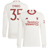 Manchester United Cup Third Shirt 2023-24 - Long sleeve with Evans 35 printing - Kit Captain