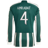 Manchester United Cup Away Shirt 2023-24 - Long Sleeve with Amrabat 4 printing