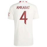 Manchester United Cup Third Authentic Shirt 2023-24 with Amrabat 4 printing - Kit Captain